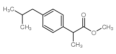 甲基-2 -(4-异丁基苯基)丙酸结构式