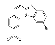 6-bromo-2-[2-(4-nitrophenyl)ethenyl]-1,3-benzothiazole结构式