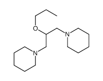 1-(3-piperidin-1-yl-2-propoxypropyl)piperidine结构式