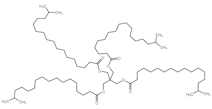2,2-bis[[(1-oxoisooctadecyl)oxy]methyl]-1,3-propanediyl bis(isooctadecanoate) structure