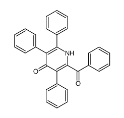 2-benzoyl-3,5,6-triphenyl-1H-pyridin-4-one结构式
