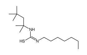 1-heptyl-3-(2,4,4-trimethylpentan-2-yl)thiourea结构式
