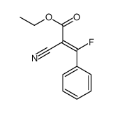 ethyl 2-cyano-3-fluoro-3-phenylprop-2-enoate Structure