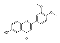 2-(3,4-dimethoxyphenyl)-6-hydroxy-4H-chromen-4-one structure