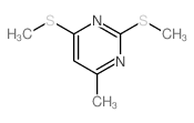 4-methyl-2,6-bis(methylsulfanyl)pyrimidine Structure
