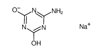 2-amino-4,6-dihydroxy-{1,3,5}triazine, sodium salt Structure