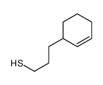 3-cyclohex-2-en-1-ylpropane-1-thiol结构式