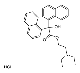 hydroxy-di-[1]naphthyl-acetic acid-(2-diethylamino-ethyl ester), hydrochloride Structure