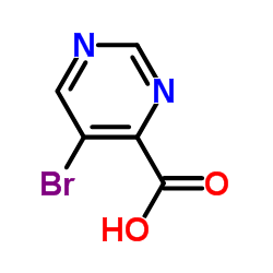 5-Bromo-4-pyrimidinecarboxylic acid Structure