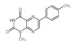 2,4(1H,3H)-Pteridinedione,1-methyl-6-(4-methylphenyl)-结构式