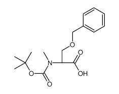 (S)-3-(苄氧基)-2-((叔丁氧基羰基)(甲基)氨基)丙酸结构式