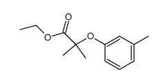 2-methyl-2-m-tolyloxypropionic acid ethyl ester结构式
