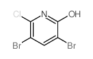 3,5-二溴-6-氯吡啶-2-醇结构式