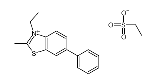 ethanesulfonate,3-ethyl-2-methyl-6-phenyl-1,3-benzothiazol-3-ium Structure