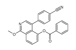 [4-(4-cyanophenyl)-1-methoxyisoquinolin-5-yl] benzoate Structure