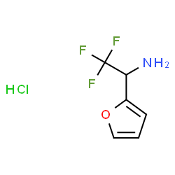 2,2,2-三氟-1-(呋喃-2-基)乙胺盐酸盐结构式
