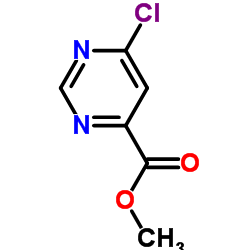 6-氯嘧啶-4-甲酸甲酯结构式