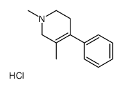 1,5-dimethyl-4-phenyl-3,6-dihydro-2H-pyridine,hydrochloride Structure