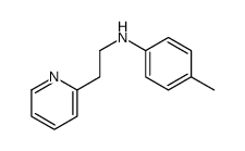 4-methyl-N-(2-pyridin-2-ylethyl)aniline结构式