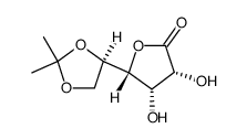 5,6-O-ISOPROPYLIDENE-D-GULONIC ACID GAMMA-LACTONE结构式