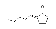 2-(E)-pentylidene cyclopentanone Structure