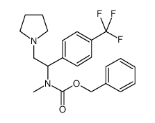 1-PYRROLIDIN-2-(4'-TRIFLUOROMETHYLPHENYL)-2-(N-CBZ-N-METHYL)AMINO-ETHANE Structure