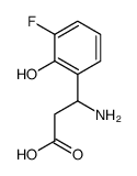 3-氨基-3-(3-氟-2-羟基苯基)-丙酸结构式