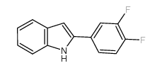 2-(3,4-difluorophenyl)indole structure