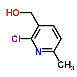 (2-氯-6-甲基吡啶-3-基)甲醇结构式