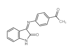 3-[(4-acetylphenyl)amino]indol-2-one结构式