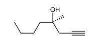 (4R)-4-methyloct-1-yn-4-ol结构式