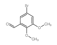 5-溴-2,3-二甲氧基苯甲醛结构式