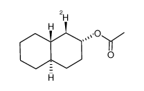 trans,cis-2-decalyl-1β-d acetate Structure