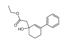 ethyl 2-(3-hydroxy-3,4,5,6-tetrahydro-[1,1'-biphenyl]-3-yl)acetate Structure