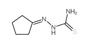 Cyclopentanone, thiosemicarbazone Structure