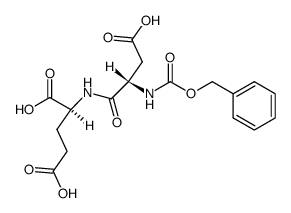 N-(N-benzyloxycarbonyl-L-α-aspartyl)-L-glutamic acid结构式