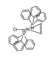 chloro(η-ethylene)bis(triphenylphosphine)rhodium(I) Structure