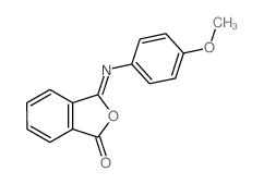 3-(4-methoxyphenyl)iminoisobenzofuran-1-one Structure