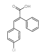 4-氯-(alpha-苯基)-肉桂酸结构式