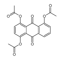(4,5-diacetyloxy-9,10-dioxoanthracen-1-yl) acetate结构式