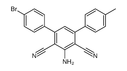 2-amino-4-(4-bromophenyl)-6-(4-methylphenyl)benzene-1,3-dicarbonitrile结构式