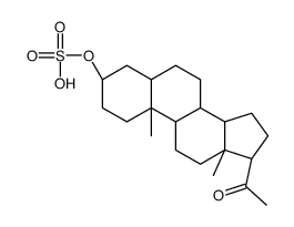 3-hydroxypregnan-3-one 3-sulfate Structure
