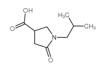1-异丁基-5-氧代吡咯烷-3-羧酸结构式