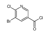 5-bromo-6-chloronicotinoyl chloride结构式