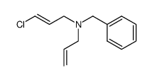 (E)-N-allyl-N-benzyl-3-chloroprop-2-en-1-amine结构式