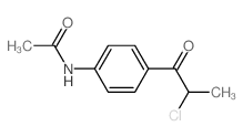 N-[4-(2-氯丙酰基)苯基]乙酰胺结构式