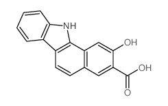 11H-Benzo[a]carbazole-3-carboxylicacid, 2-hydroxy- Structure