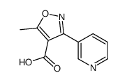 5-METHYL-3-PYRIDIN-3-YL-ISOXAZOLE-4-CARBOXYLIC ACID结构式