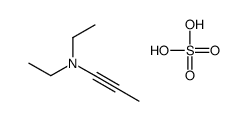 diethyl(prop-1-ynyl)ammonium hydrogen sulphate结构式