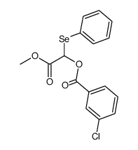 2-methoxy-2-oxo-1-(phenylselanyl)ethyl 3-chlorobenzoate结构式